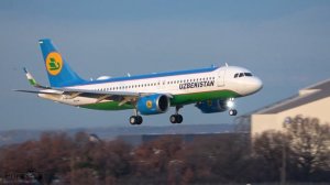 Uzbekistan Airways Airbus A320 Neo, flight test Toulouse Blagnac Airport