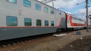 ЭП1М-408 с двухэтажным поездом №36 Санкт-Петербург Адлер