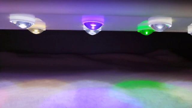 Аквариумный светильник 72W, cold white 10000K, warm white 3500K, red, blue, green, cyan. смотреть онлайн