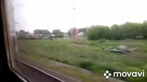 Электропоезд ЭР2Т. Перегон "Голутвин" - о. п. "Чёрная".