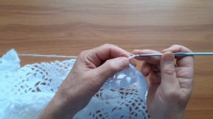 Палантин из ажурных квадратов , обвязка.