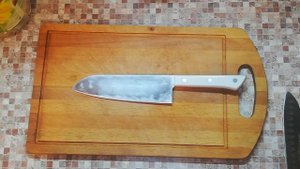 Нож Samura harakiri сантоку 0095w Брак из китая