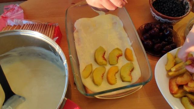 Бисквитена торта с плодове смотреть онлайн