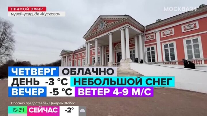 "Атмосфера": облачная погода ожидается в Москве 24 января