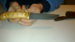 Травление клинка в домашних условиях - результат