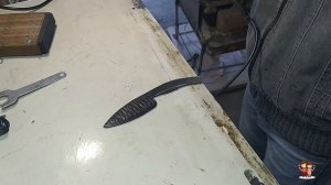 "OBSIDIAN" Knife from Leaf Spring ||| Нож "Обсидиан" из рессори