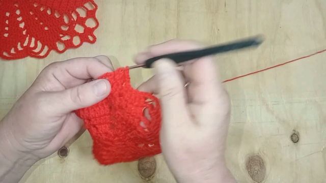 шаль крючком. бактус. ажурный узор. ч 1 смотреть онлайн