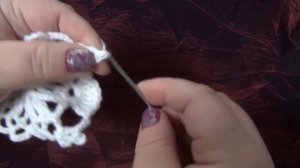 Красивый квадратный мотив для топика крючком.