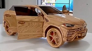 Копия Lamborghini Urus из дерева