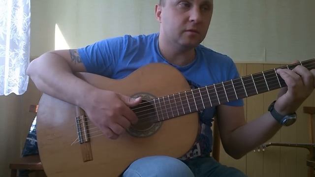 Уроки гитары. Этюд-упражнение для правой руки.2 #гитара #разборпесен #guitar #guitarlesson