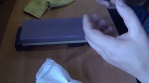 Ручная заточка ножа на японских водных камнях