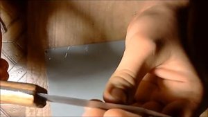 самодельный нож из быстрореза ( рапида)