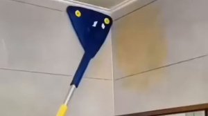 Швабра треугольная с отжимом для мытья полов и окон