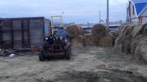 Мой тс-350 + вилочный погрузчик.