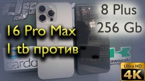 Сравнение Iphone 16 Pro Max 1 Tb b Iphone 8 Plus. Не всё так однозначно...