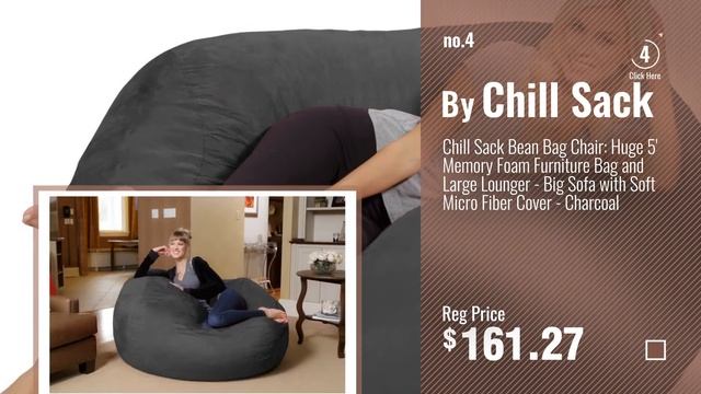 Top 10 Lounger Bean Bag [2018]: Big Joe XXL Fuf Foam Filled Bean Bag Chair, Comfort Suede, Steel смотреть онлайн