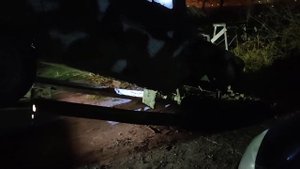 как быстро выгрузить УАЗ без передних колёс с эвакуатора