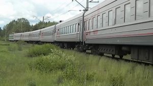 ЧС2-845 с пездом №82 Москва - Улан-Удэ, ст.Ревда