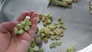 Сушим Бамию. Очень полезная Бамия.