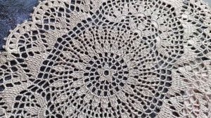 Овальная салфетка вязаная крючком #вязанаясалфетка #салфетка #салфеткакрючком #dolly