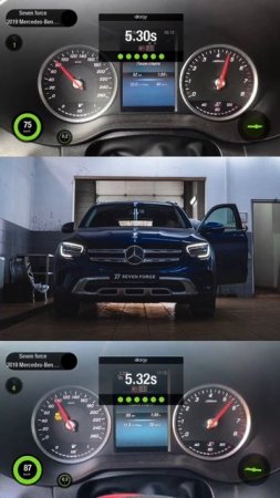 До/после stage 1 на Mercedes GLC 200