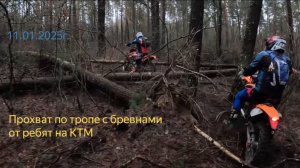 Преодоление брёвен через себя или преодоление себя через брёвна? Воронеж, Сомово - Рамонь 11.01.25г.