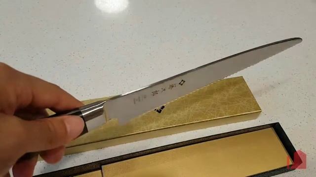 F828 Tojiro Bread Knife Wavy Edge, 21cm смотреть онлайн