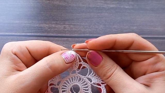 МК салфетка из мотивов крючком. #crochettablemate #салфеткакрючком