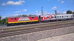 Тепловоз ЧМЭ3-2706 С Вагоном Вагон - Дефектоскоп ВД. УМТ -2