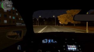 City Car Driving - Toyota Camry xle v6 2017 | Night Driving
