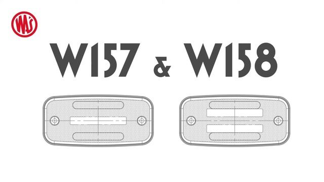 WAŚ - W157 and W158 side position lamps with direction indicator