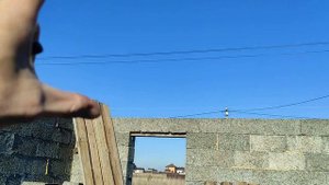 Залил фундамент перемычки. Замкнул ломаный армопояс.