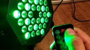 LED PAR 36х3W RGB with remote controller
