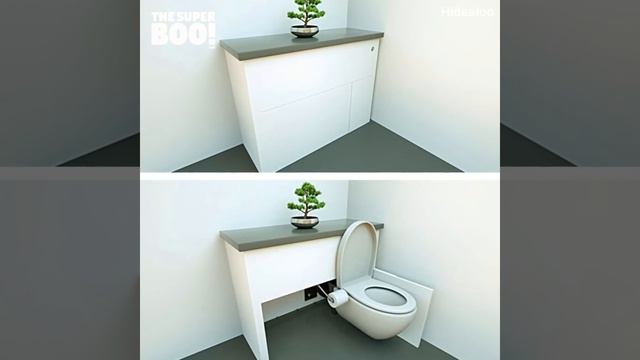 Retractable Toilet Seat | Tuck your toilet pan under a wash hand basin смотреть онлайн