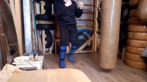 Макс Варвар. Лоукик, отработка на мешке