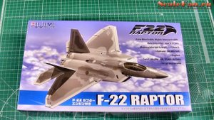 F-22 RAPTOR with engine FUJIMI 72221
