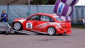 Супер Тюнинг. Лада Гранта после гонок. Заезд на лафету. Tuning. Lada Granta after the races.