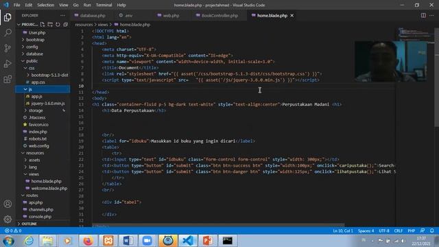 Web Programming Episode 10: Operasi Baca Database dengan Laravel - AJAX