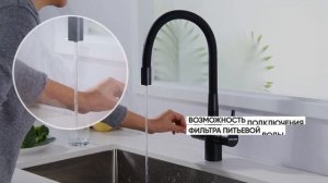 Смеситель для кухни под фильтр с гибким изливом SALIX