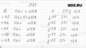 № 61- Алгебра 7 класс Макарычев