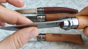 Opinel №9 Carbon - обзор. Сравнение с Opinel №7, Opinel №8 Carbon, Opinel №10F.