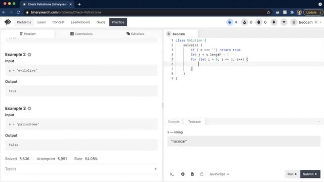 A man, a plan, a canal, Panama, solving algorithm "Check Palindrome" смотреть онлайн