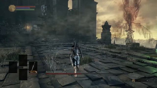 DarkSouls3 [SL1 NG+7] - Доспехи Драконоборца без Перекатов/Урона/Колец/Расходников/Баффов. смотреть онлайн