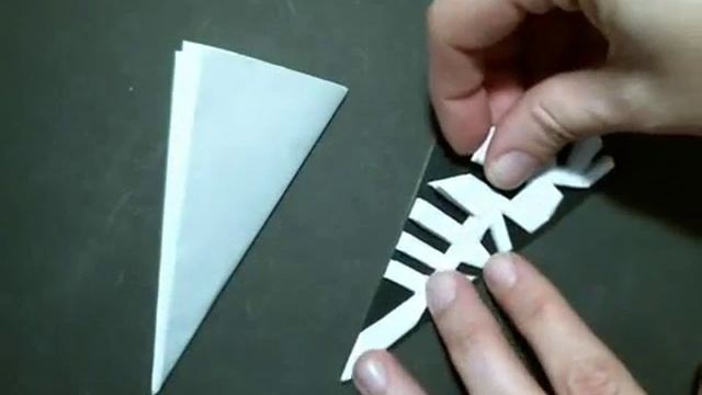 Снежинка Как вырезать снежинку из бумаги Снежинки Пошагово смотреть онлайн