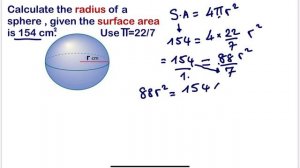 Radius of a sphere given surface area