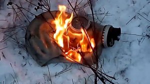 Сгорел противогаз!!!