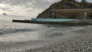 Крым Партенит санаторий Айвазовское чайка и Черное море