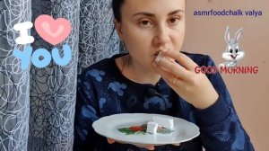 MUKBANK ASMR CHALK хруст астаной и севрюково🤍🤍