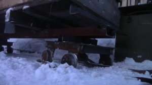Сход грузового вагона Красноярская садовая железная дорога