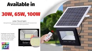 CHALE  Premium Solar Light IP67 Waterproof 30W 65W 100W with Remote Controller